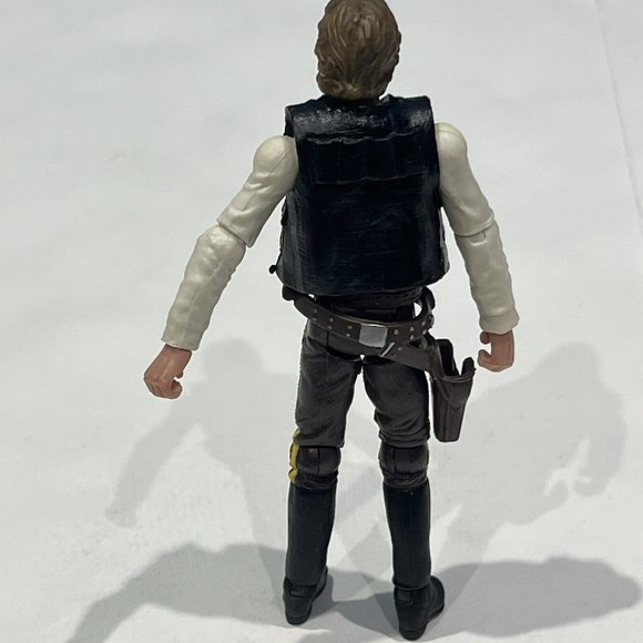 Vintage 2004 Hasbro Star Wars Saga Collection Han Solo Endor Figure Trench Coat - Picture 6 of 16